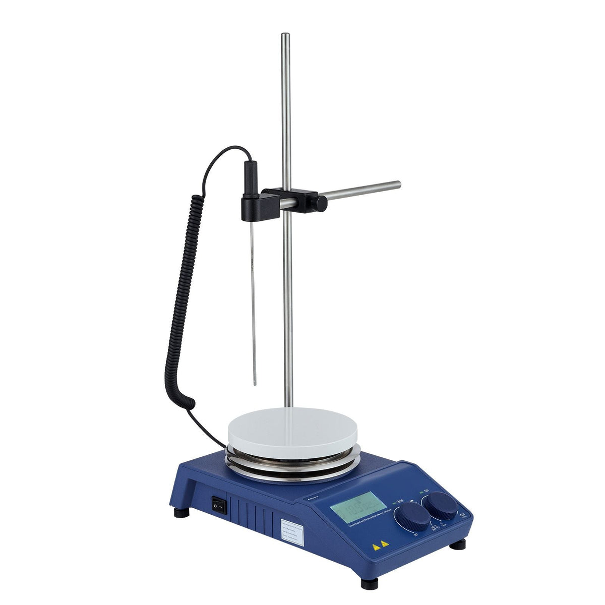 Magnetic Stirrer Hot Plate, Max 644 Fahrenheit /340 Celsius , 0-1500 RPM Hot Plate with Magnetic Stirrer, 20L Hot Plate Stirrer with LED Screen, Support Stand and Stir Bars Included
