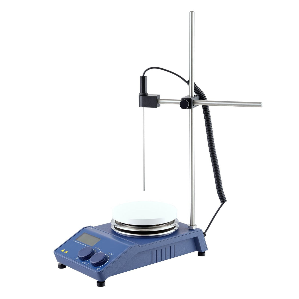 Magnetic Stirrer Hot Plate, Max 644 Fahrenheit /340 Celsius , 0-1500 RPM Hot Plate with Magnetic Stirrer, 20L Hot Plate Stirrer with LED Screen, Support Stand and Stir Bars Included