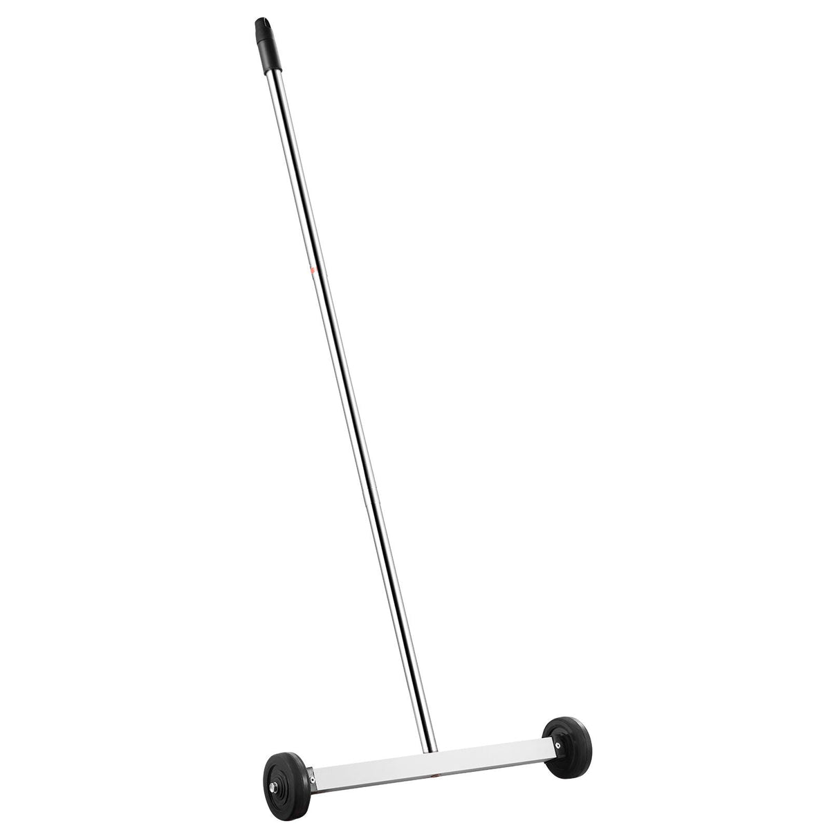 Magnetic Sweeper with Wheels, 17inch Mini Magnetic Sweeper, 10 lbs Capacity, Adjustable Handle, Lightweight Magnetic Pickup Sweeper to Pick Up Nails and Screws, Easy Cleanup of Workshop Garage