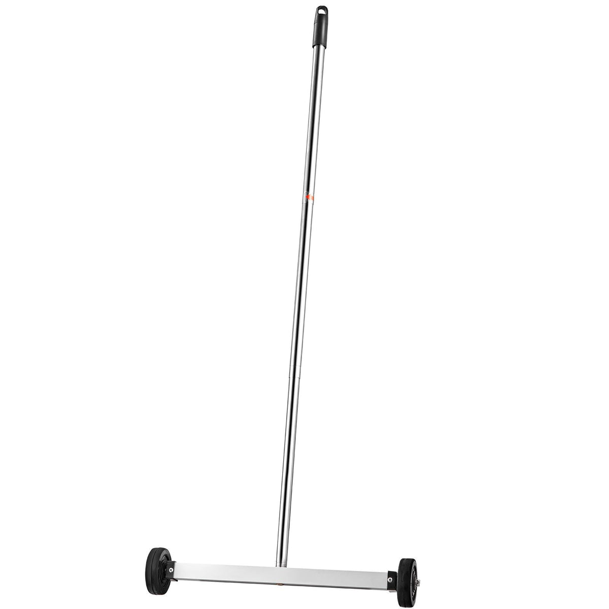 Magnetic Sweeper with Wheels, 17inch Mini Magnetic Sweeper, 10 lbs Capacity, Adjustable Handle, Lightweight Magnetic Pickup Sweeper to Pick Up Nails and Screws, Easy Cleanup of Workshop Garage
