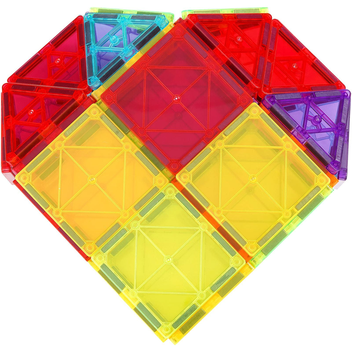 Magnetic Tiles, 181 PCS Magnetic Building Blocks for Kids, Magnet Building Set with Car Bases/Ferris Wheel/Letter & Digital Cards, STEM Construction Stacking Toys for Toddlers Boys Girls Aged 5+