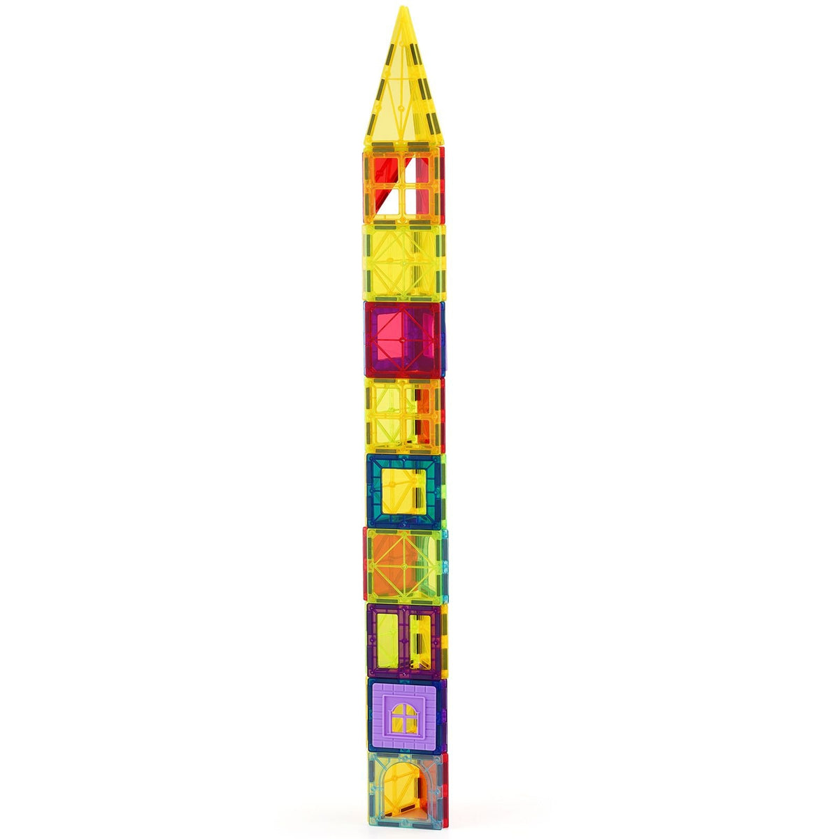 Magnetic Tiles, 56 PCS Magnetic Animals Building Blocks for Kids, Magnet Building Set with 4 Dinosaurs, STEM Sensory Educational Construction Stacking Toys Gift for Toddlers Boys Girls Aged 3+