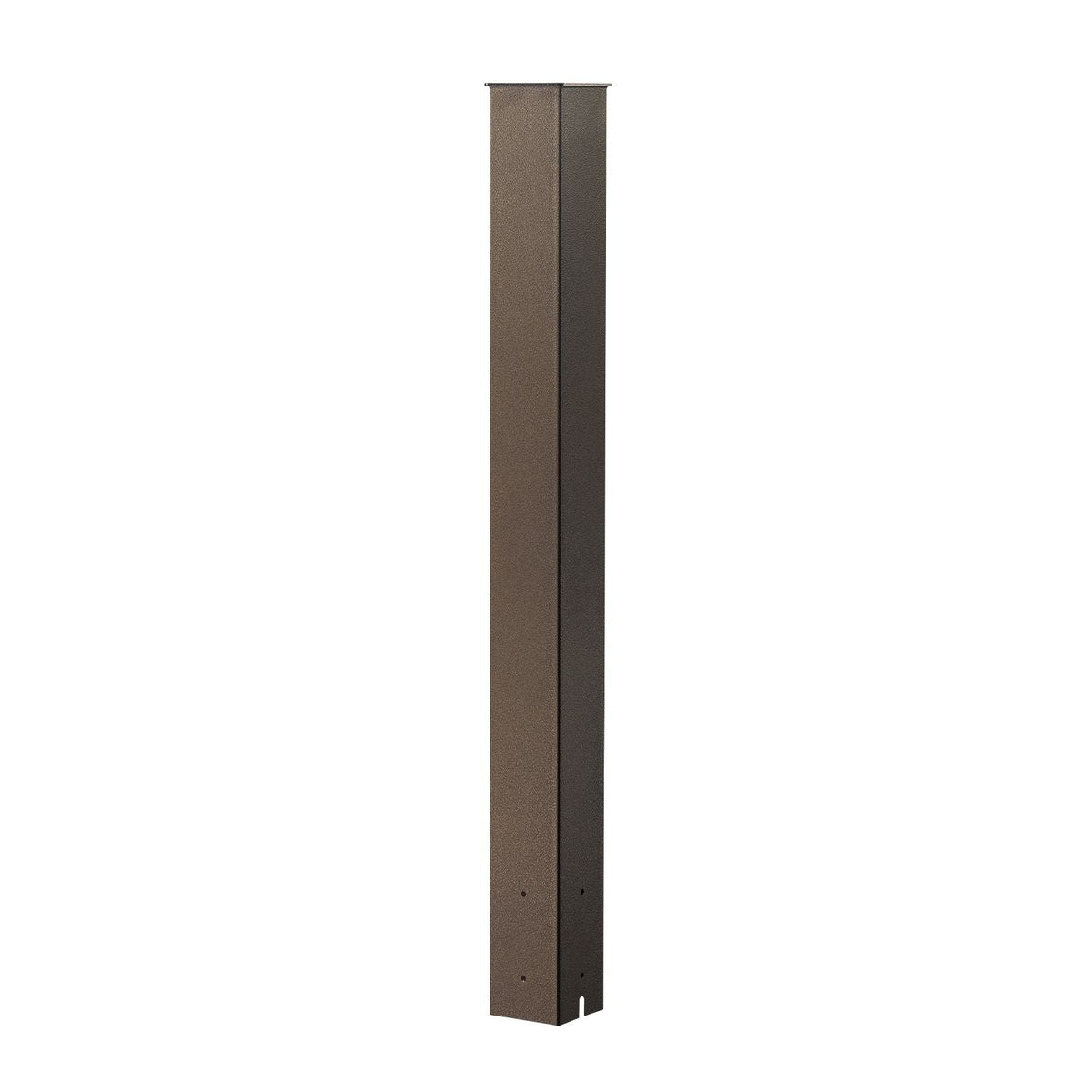 Mailbox Post, 43 x 4 x 4 Inches, Steel In-Ground Mounting Mail Box Stand with Powder Coating Surface, Heavy Duty Metal Post Sleeve Kit for Outside Curbside Residential Use, Easy Install, Bronze
