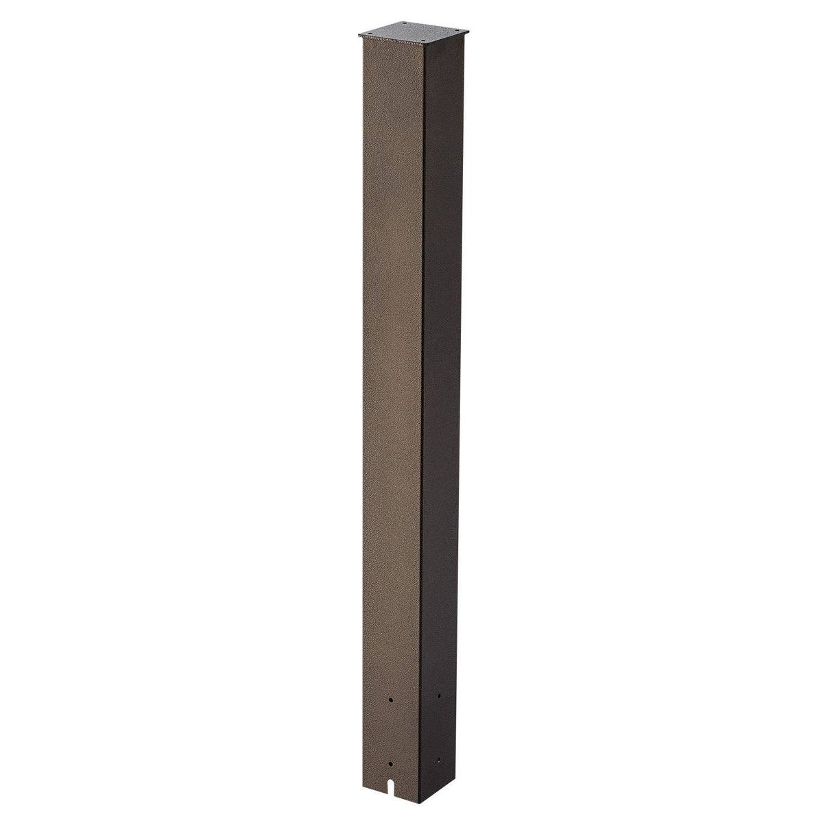 Mailbox Post, 43 x 4 x 4 Inches, Steel In-Ground Mounting Mail Box Stand with Powder Coating Surface, Heavy Duty Metal Post Sleeve Kit for Outside Curbside Residential Use, Easy Install, Bronze