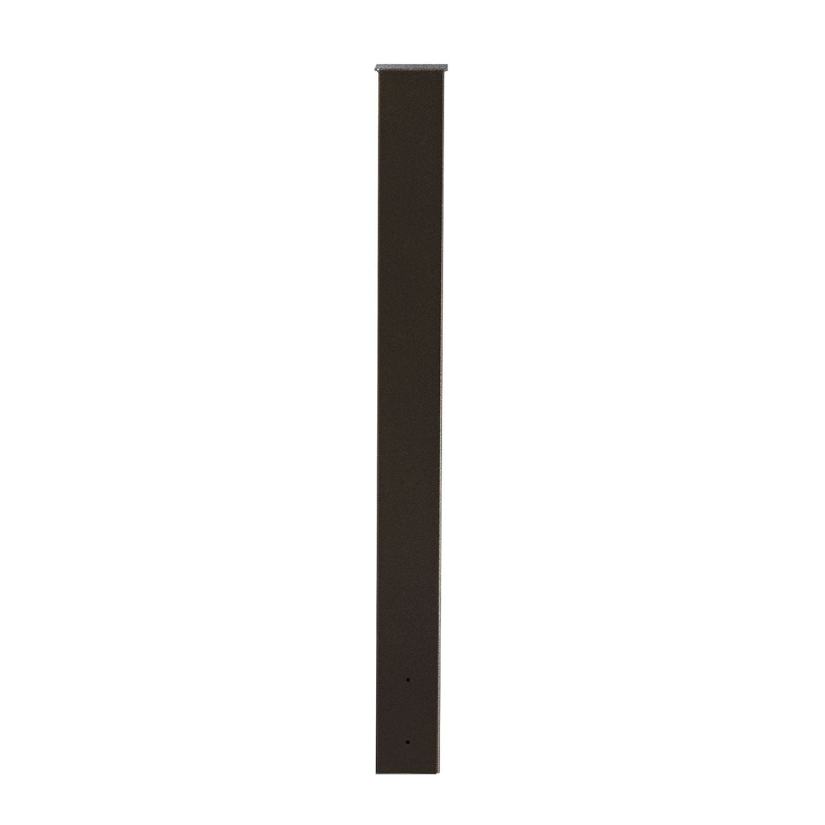 Mailbox Post, 43 x 4 x 4 Inches, Steel In-Ground Mounting Mail Box Stand with Powder Coating Surface, Heavy Duty Metal Post Sleeve Kit for Outside Curbside Residential Use, Easy Install, Bronze