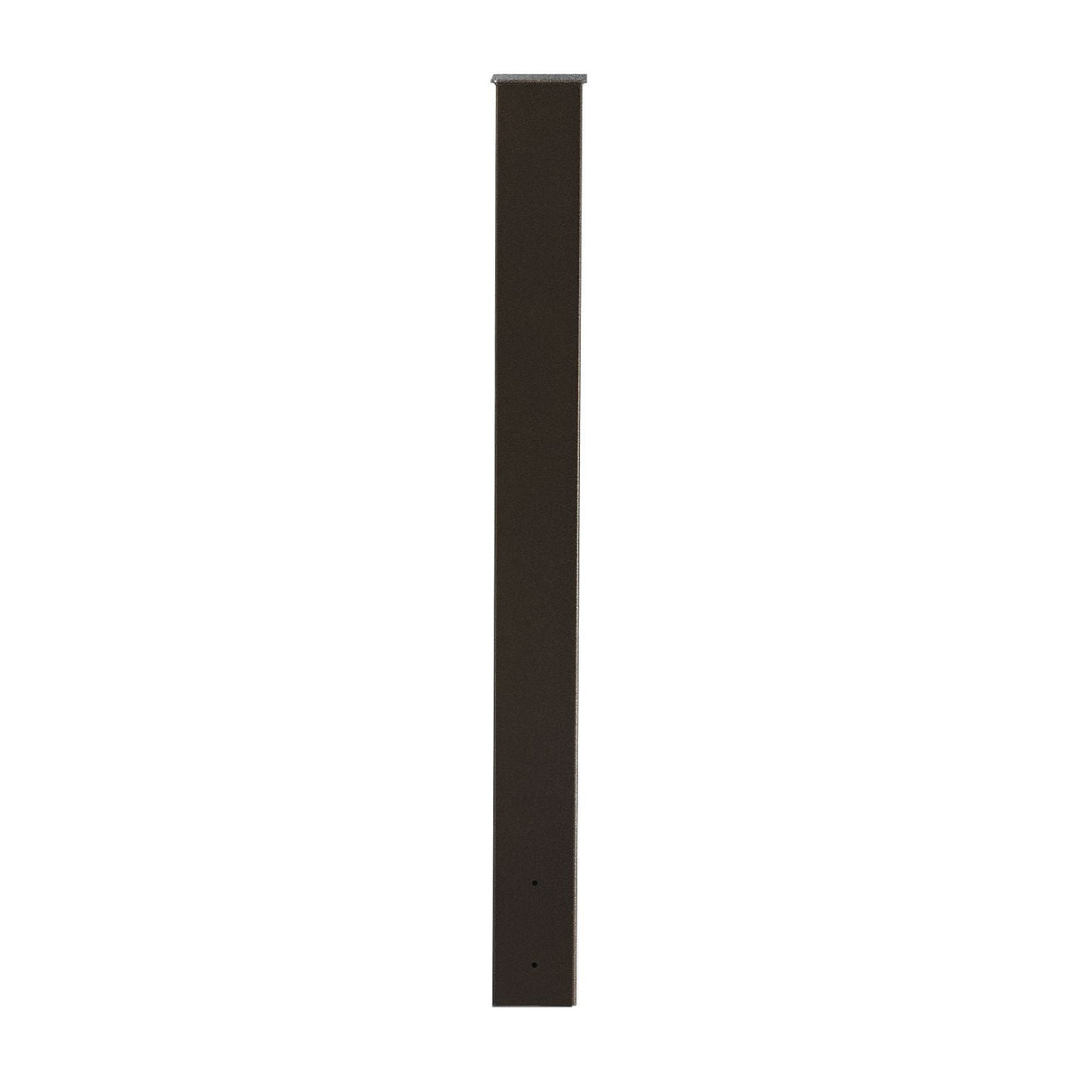Mailbox Post, 43 x 4 x 4 Inches, Steel In-Ground Mounting Mail Box Stand with Powder Coating Surface, Heavy Duty Metal Post Sleeve Kit for Outside Curbside Residential Use, Easy Install, Bronze