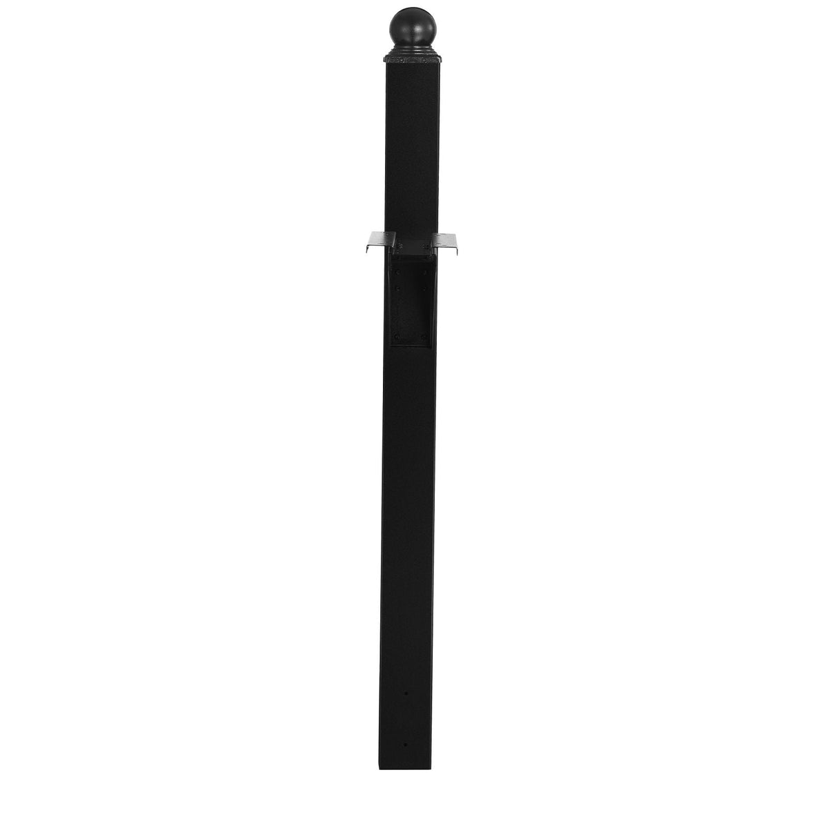 Mailbox Post, 56 x 4 x 4 Inches, Aluminum In-Ground Mounting Mail Box Stand with Universal Plate Bracket, Heavy Duty Metal Post Sleeve Kit for Outside Curbside Residential, Powder Coated Black