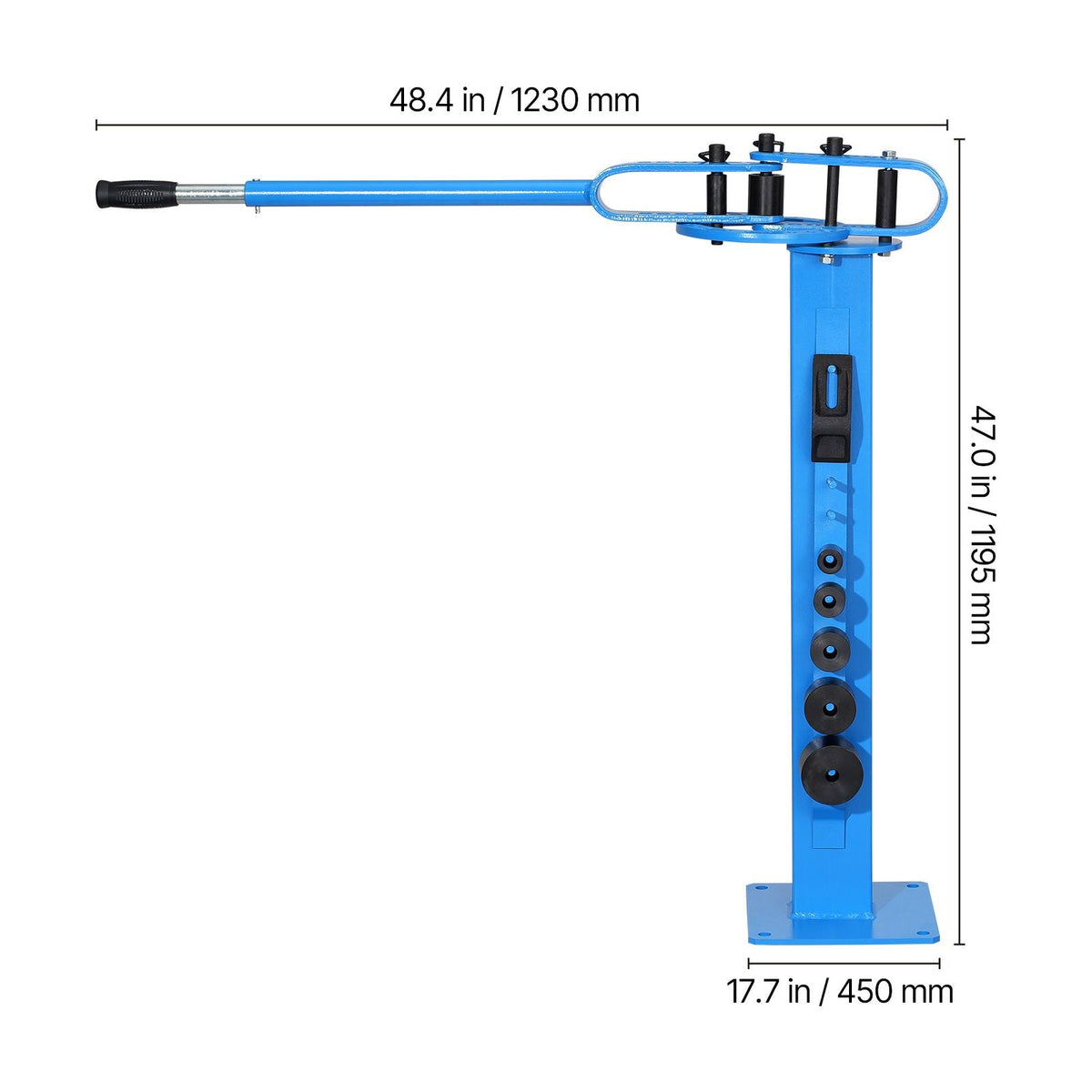 Manual Bending Machine with 14 Bending Dies, 200° Heavy-Duty Bending Tool for Copper Aluminum Iron Pipes, Ideal for HVAC Air Conditioning Refrigerator Auto Repair