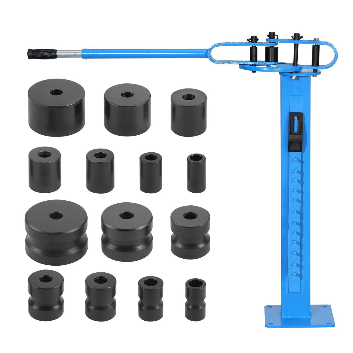 Manual Bending Machine with 14 Bending Dies, 200° Heavy-Duty Bending Tool for Copper Aluminum Iron Pipes, Ideal for HVAC Air Conditioning Refrigerator Auto Repair