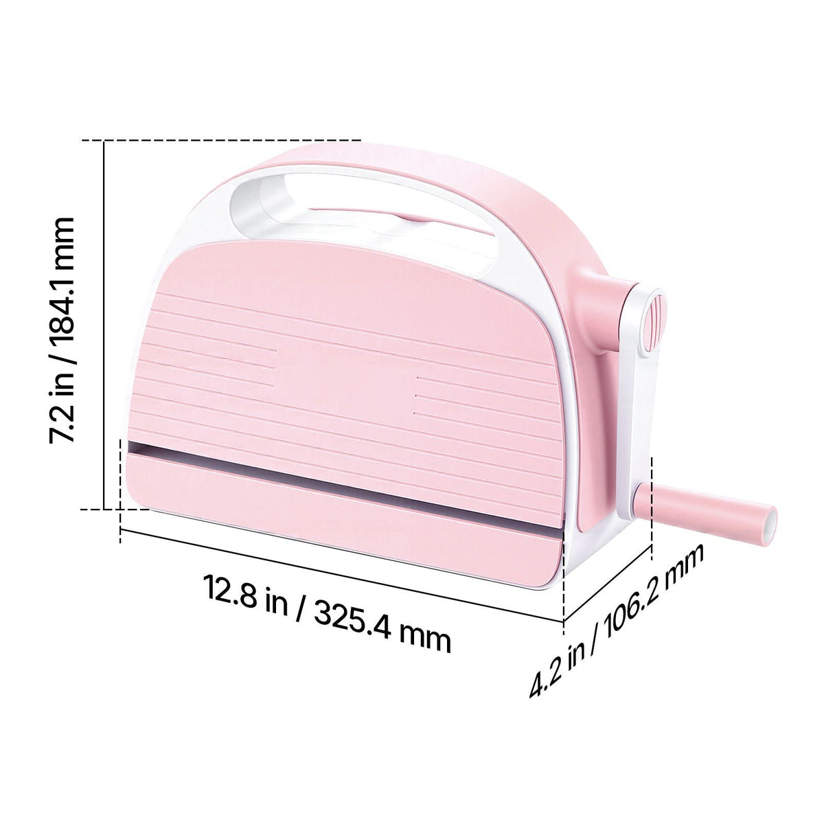 Manual Die Cutting and Embossing Machine, 6" Opening, Portable Die Cut Machine with Cutting Plates, Ergonomic Handle, Easy to Store, for Arts and Crafts, Scrapbooking, Card Making, Crafting