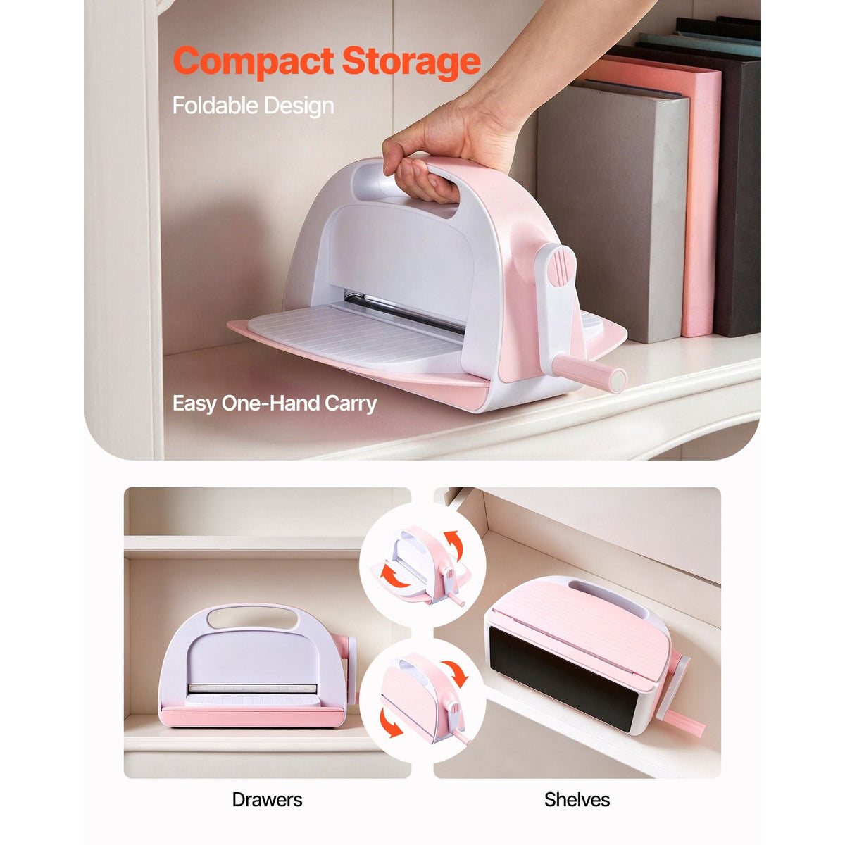 Manual Die Cutting and Embossing Machine, 9" Opening, Portable Die Cut Machine Set with Cutting Dies, Embossing Folders, Paper Sheets, Cutting Plates, for Scrapbooking, Card Making, Crafting