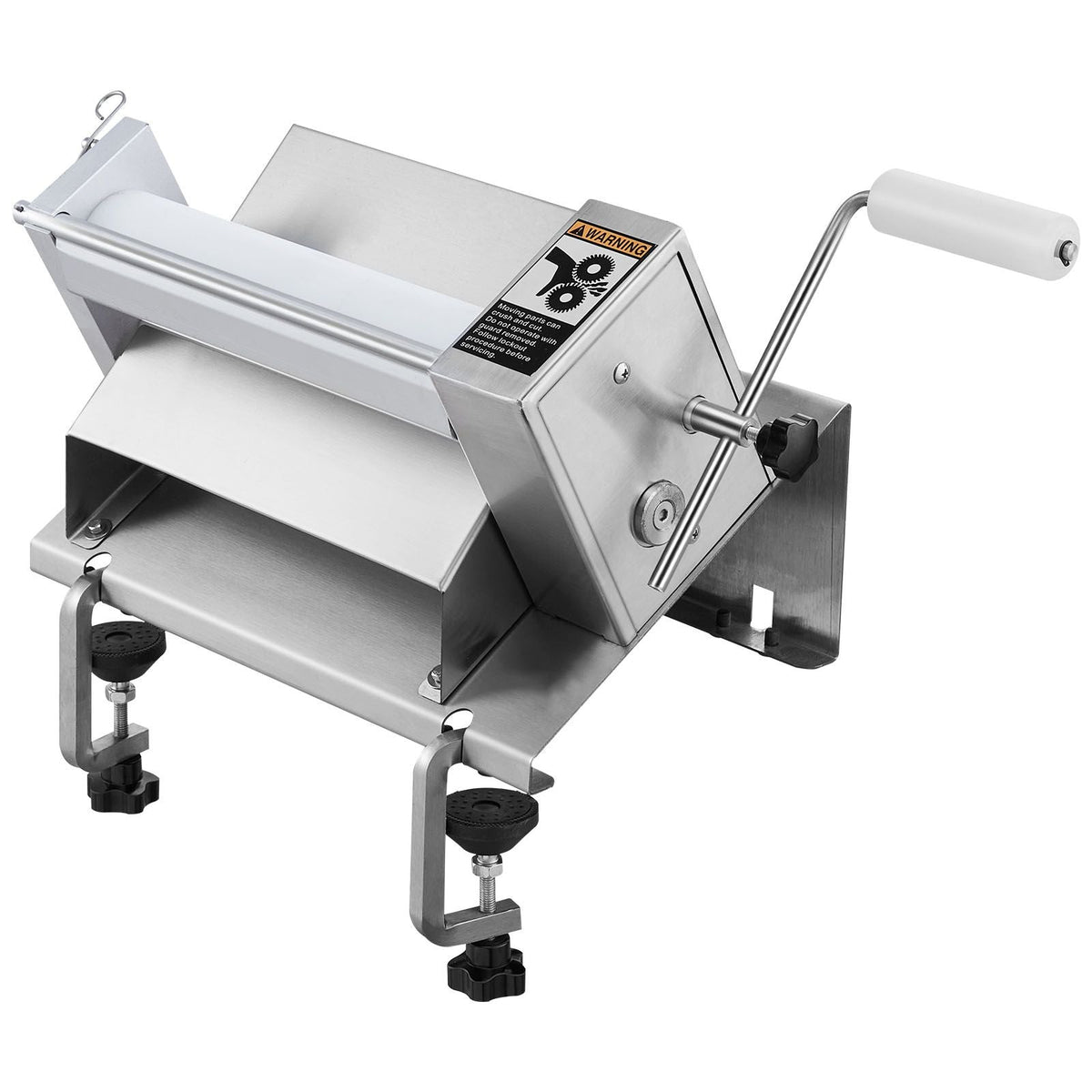 Manual Dough Sheeter Machine, Puff Pastry Sheeter and Fondant Roller, Removable Handle, Panel, Roller for Easy Cleaning, Max 1/2 inch Adjustable Thickness, for Home or Small Commercial Kitchens