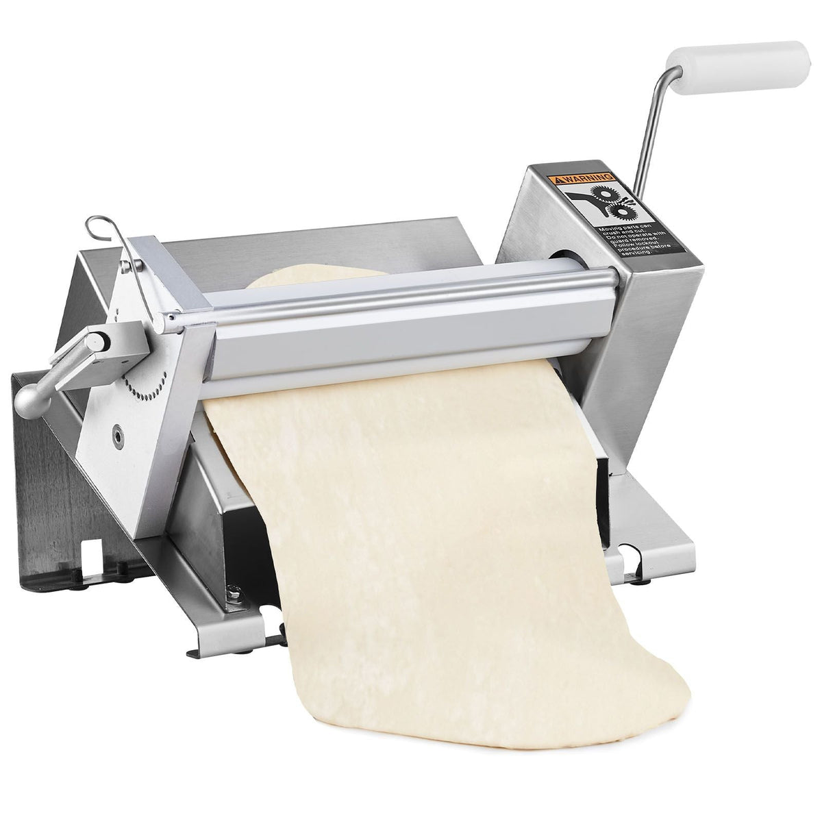 Manual Dough Sheeter Machine, Puff Pastry Sheeter and Fondant Roller, Removable Handle, Panel, Roller for Easy Cleaning, Max 1/2 inch Adjustable Thickness, for Home or Small Commercial Kitchens