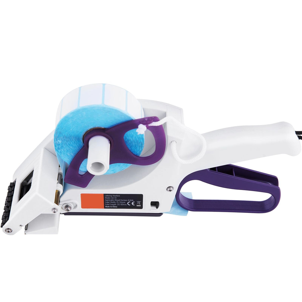 Manual Label Applicator, 0.59-2.17 inches Label Width, 0.79-2.36 inches Label Length, Portable Hand-Held Labeling Machine with Label Roll and TPR Roller for Round Bottles, Boxes, Fruits Labeling
