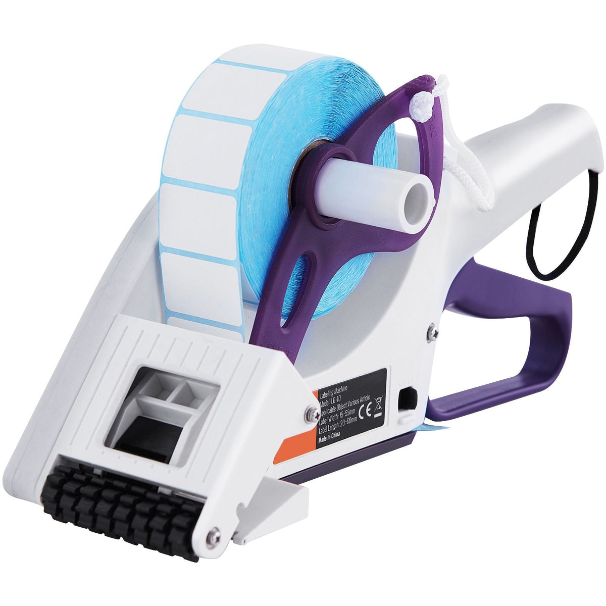 Manual Label Applicator, 0.59-2.17 inches Label Width, 0.79-2.36 inches Label Length, Portable Hand-Held Labeling Machine with Label Roll and TPR Roller for Round Bottles, Boxes, Fruits Labeling