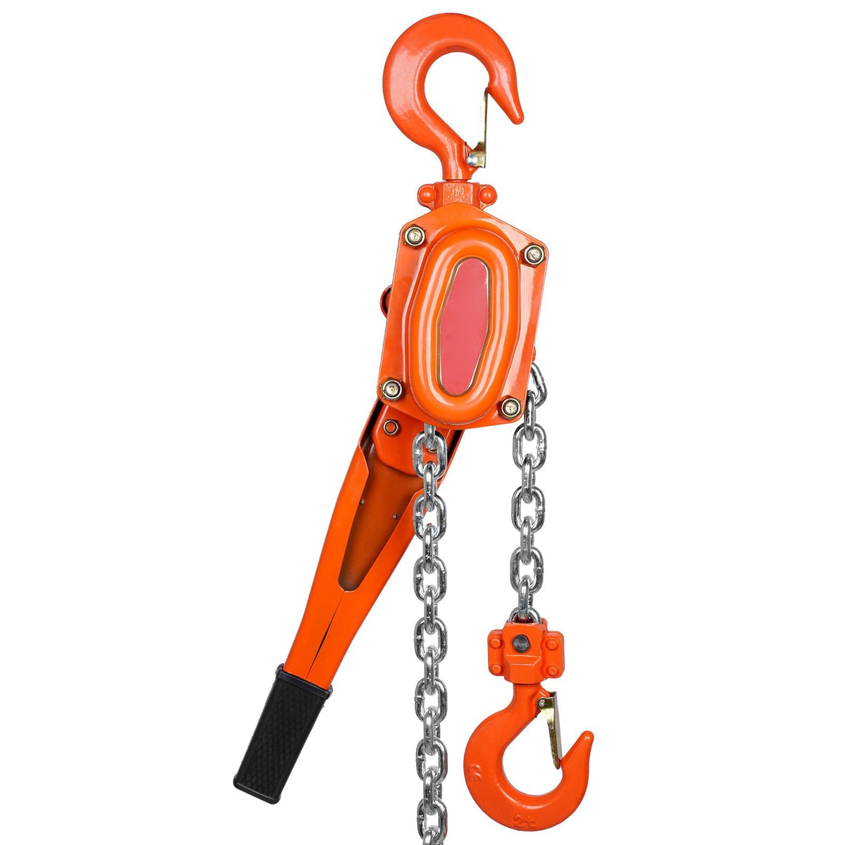 Manual Lever Chain Hoist, 1-1/2 Ton 3300 lbs Capacity 20 FT Come Along, G80 Galvanized Carbon Steel with Weston Double-Pawl Brake,Auto Chain Leading & 360° Rotation Hook, for Garage Factory Dock