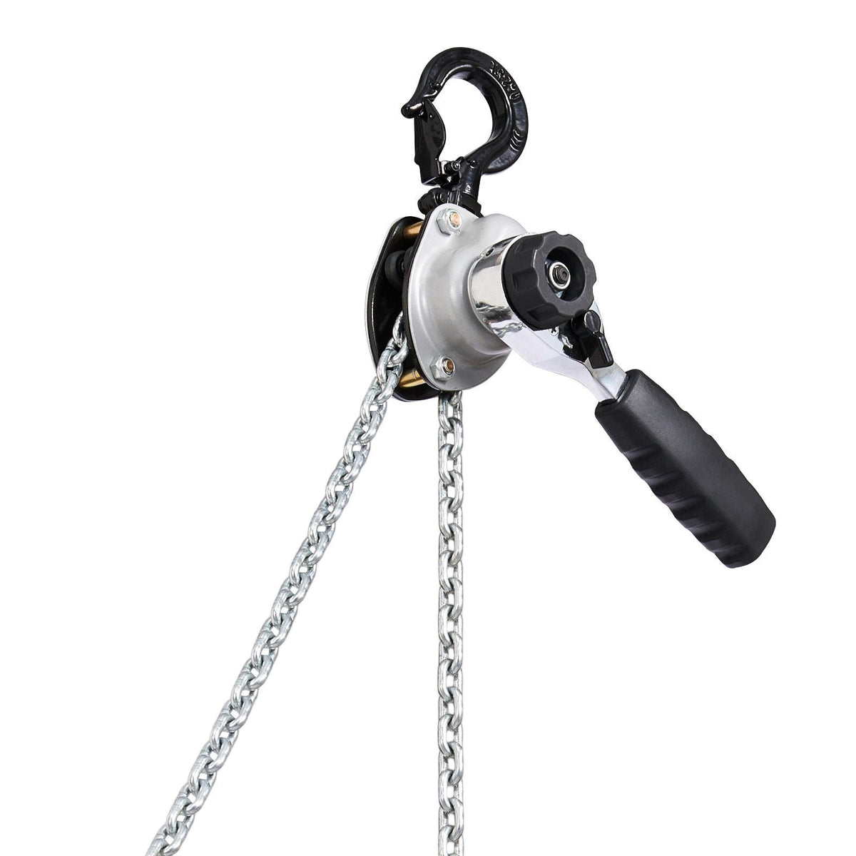 Manual Lever Chain Hoist, 1/2T 1100LBS Capacity Heavy Duty Come Along, 10FT Lift G80 Alloy Steel Chain With Dual Pawl Mechanical Brake,360°Rotating Hooks, for Warehouse Construction Garage