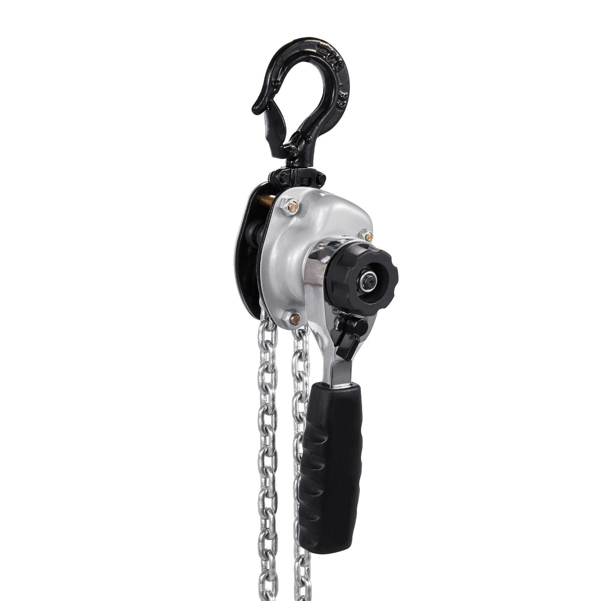 Manual Lever Chain Hoist, 1/2T 1100LBS Capacity Heavy Duty Come Along, 20FT Lift G80 Alloy Steel Chain With Dual Pawl Mechanical Brake,360°Rotating Hooks, for Warehouse Construction Garage