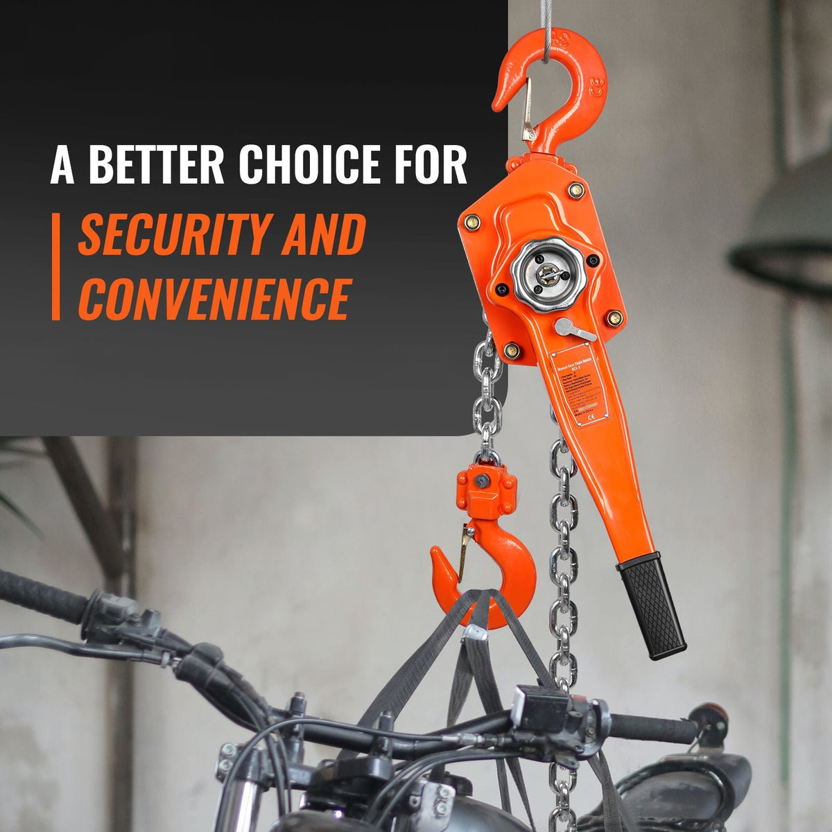 Manual Lever Chain Hoist, 3 Ton 6600 lbs Capacity 20 FT Come Along, G80 Galvanized Carbon Steel with Weston Double-Pawl Brake, Auto Chain Leading & 360° Rotation Hook, for Garage Factory Dock