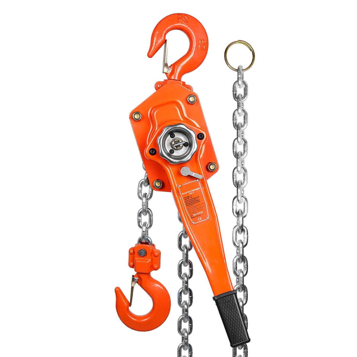 Manual Lever Chain Hoist, 3 Ton 6600 lbs Capacity 20 FT Come Along, G80 Galvanized Carbon Steel with Weston Double-Pawl Brake, Auto Chain Leading & 360° Rotation Hook, for Garage Factory Dock