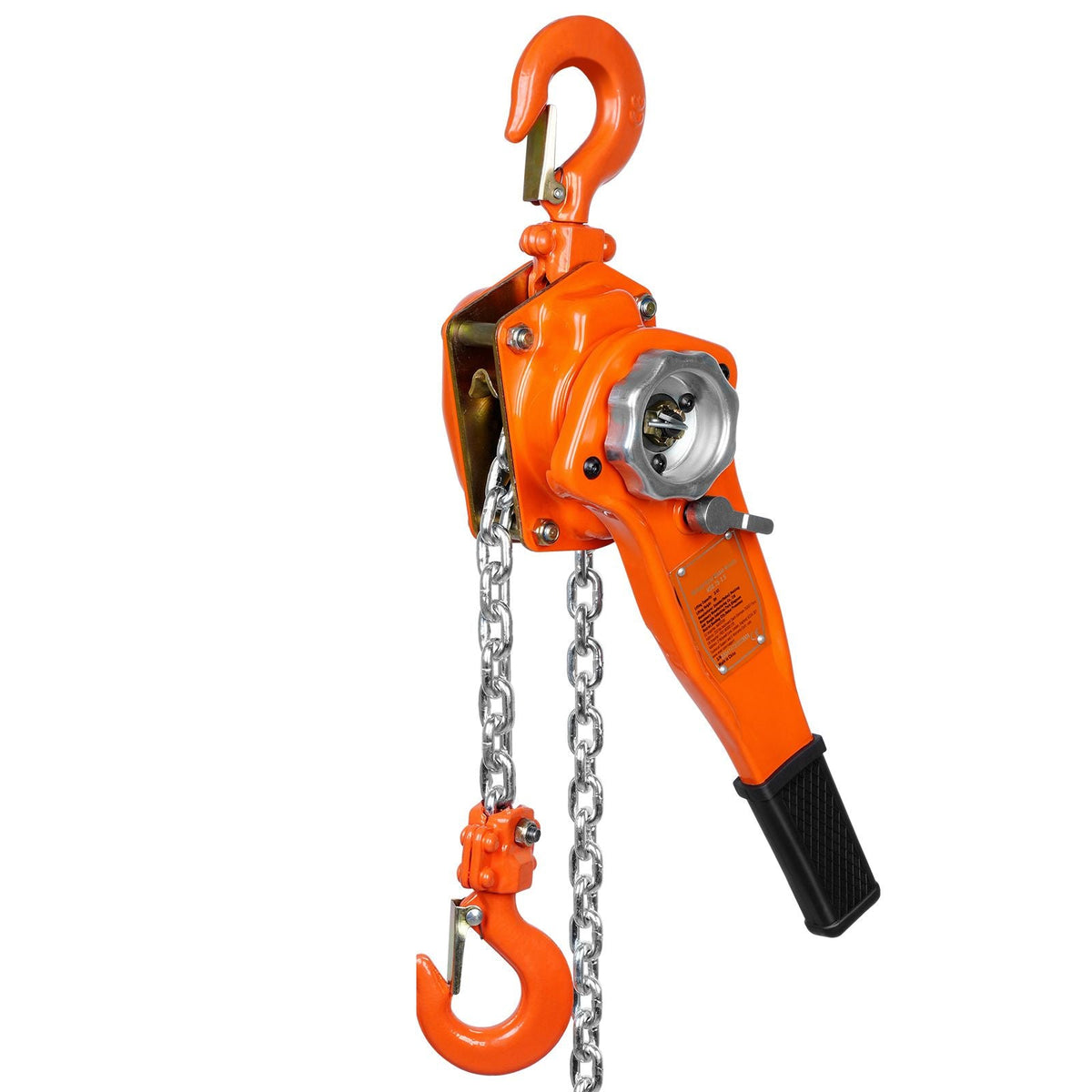 Manual Lever Chain Hoist, 3/4 Ton 1650 lbs Capacity 10 FT Come Along, G80 Galvanized Carbon Steel with Weston Double-Pawl Brake, Auto Chain Leading & 360° Rotation Hook, for Garage Factory Dock