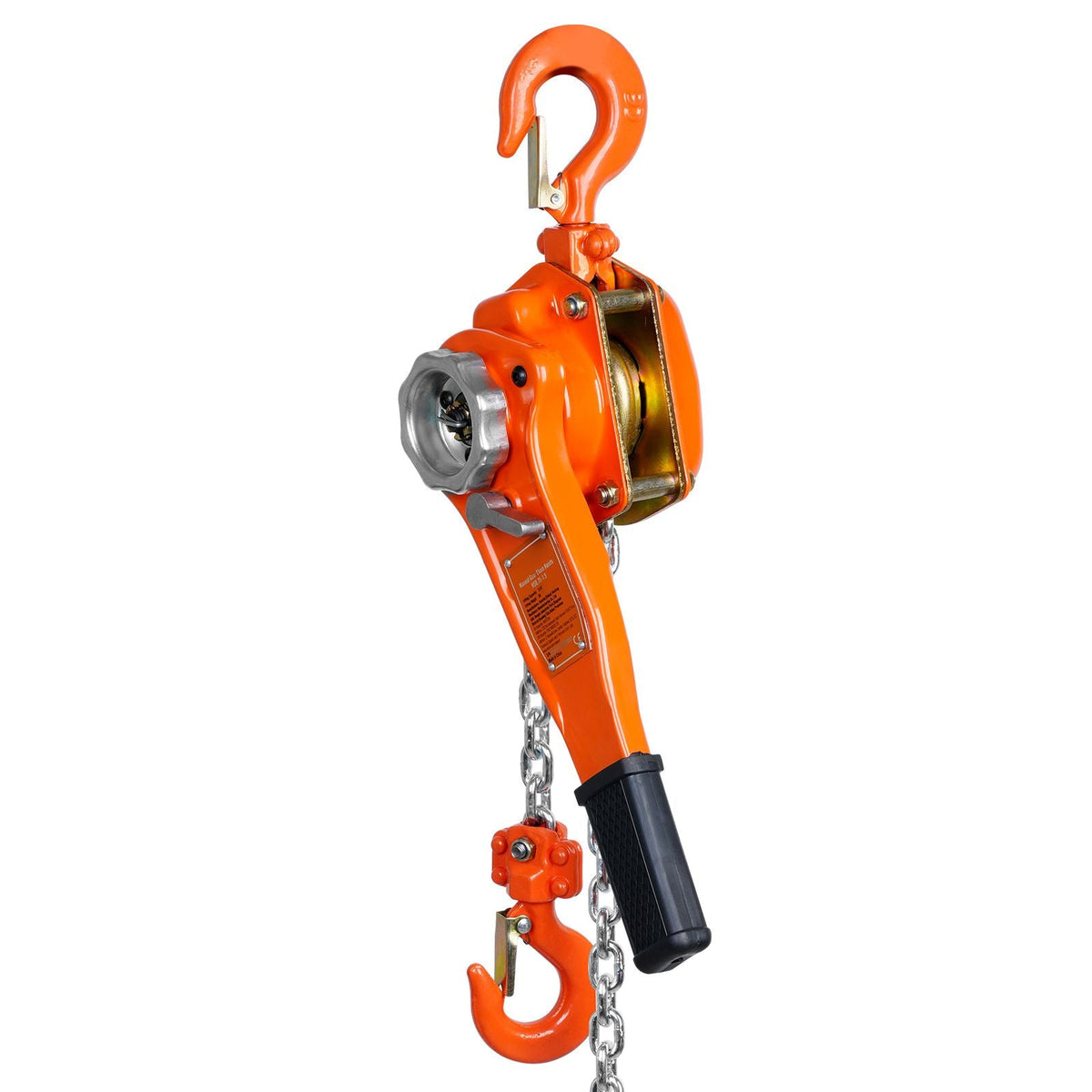 Manual Lever Chain Hoist, 3/4 Ton 1650 lbs Capacity 10 FT Come Along, G80 Galvanized Carbon Steel with Weston Double-Pawl Brake, Auto Chain Leading & 360° Rotation Hook, for Garage Factory Dock