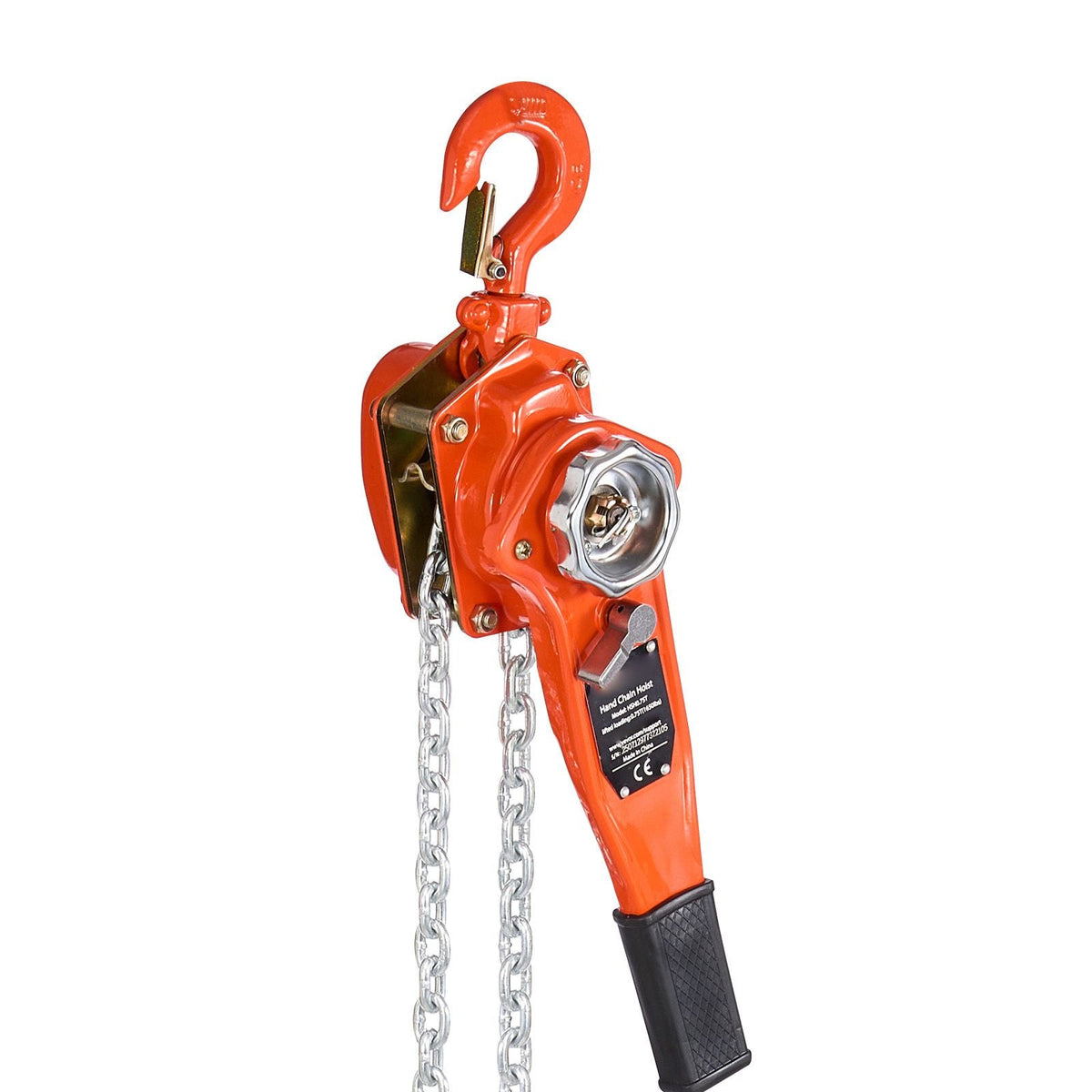 Manual Lever Chain Hoist, 3/4T 1650LBS Capacity Heavy Duty Come Along, 10FT Lift G80 Alloy Steel Chain With Dual Pawl Mechanical Brake,360°Rotating Hooks, for Warehouse Construction Garage