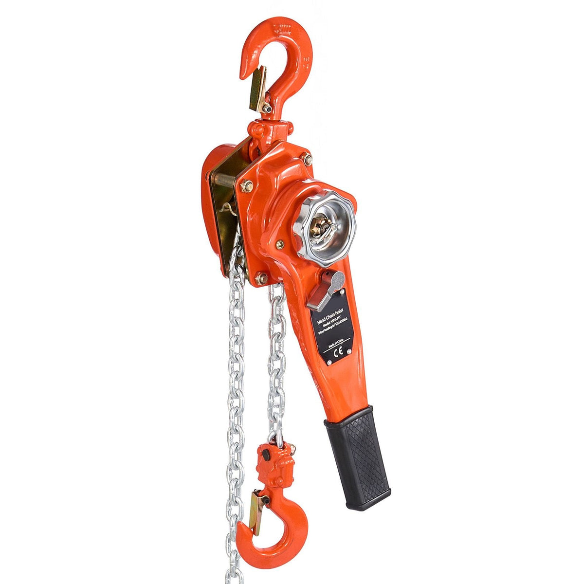 Manual Lever Chain Hoist, 3/4T 1650LBS Capacity Heavy Duty Come Along, 10FT Lift G80 Alloy Steel Chain With Dual Pawl Mechanical Brake,360°Rotating Hooks, for Warehouse Construction Garage