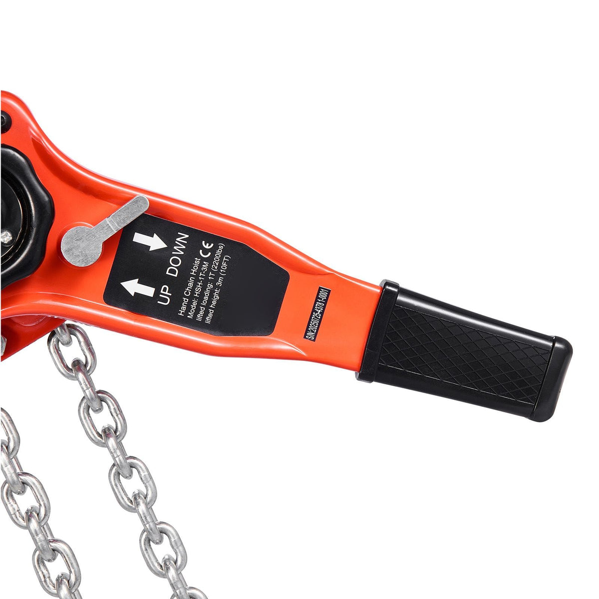 Manual Lever Chain Hoist, 3/4T 1650LBS Capacity Heavy Duty Come Along, 20FT Lift G80 Alloy Steel Chain With Dual Pawl Mechanical Brake,360°Rotating Hooks, for Warehouse Construction Garage