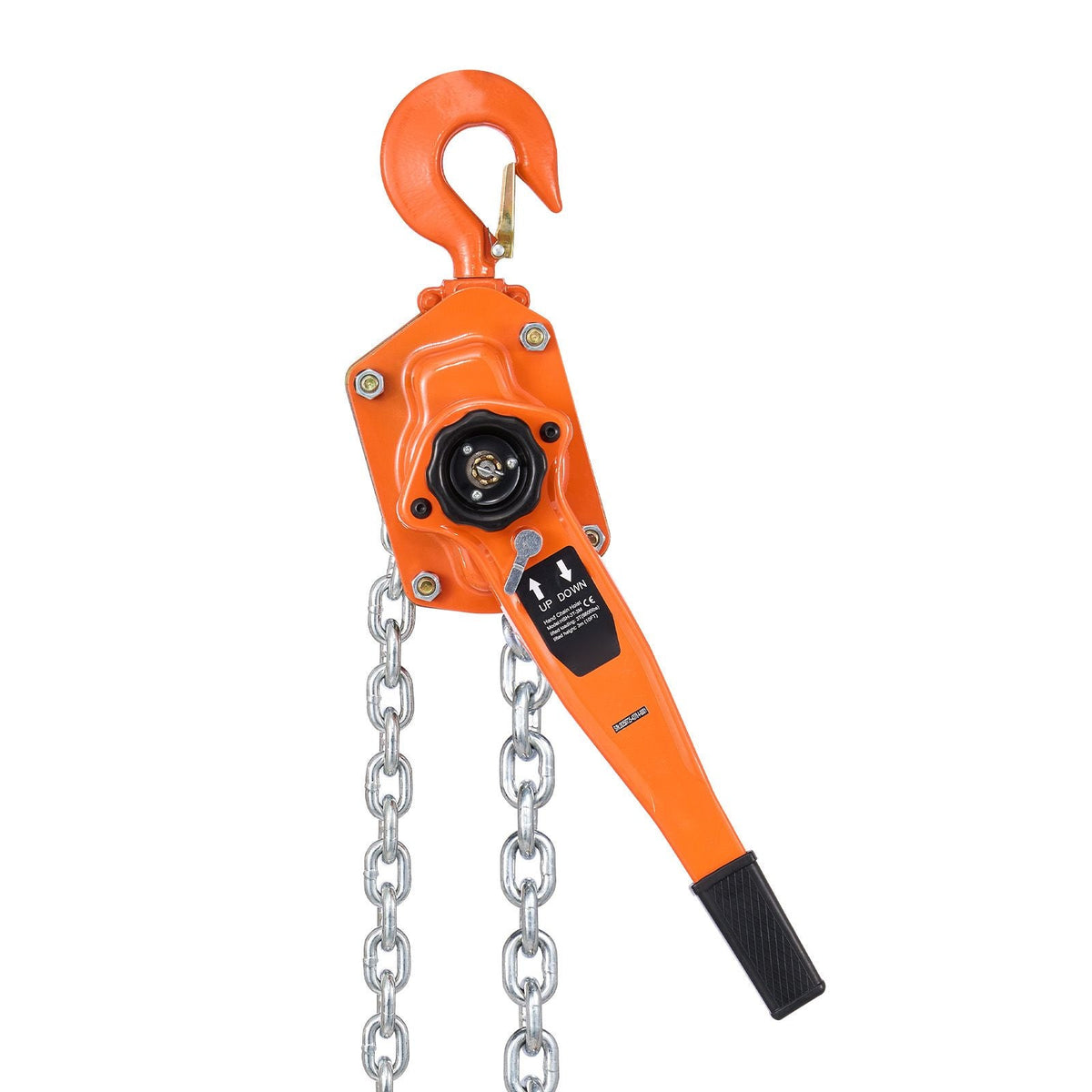 Manual Lever Chain Hoist, 3T 6600LBS Capacity Heavy Duty Come Along, 10FT Lift G80 Alloy Steel Chain With Dual Pawl Mechanical Brake,360°Rotating Hooks, for Warehouse Construction Garage