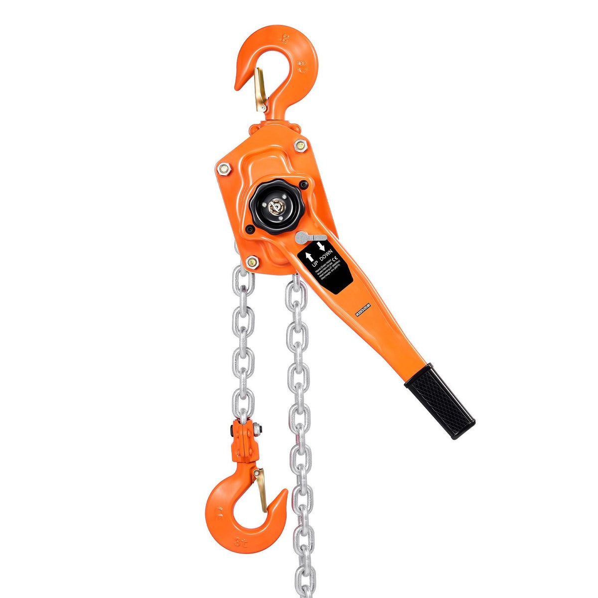 Manual Lever Chain Hoist, 3T 6600LBS Capacity Heavy Duty Come Along, 10FT Lift G80 Alloy Steel Chain With Dual Pawl Mechanical Brake,360°Rotating Hooks, for Warehouse Construction Garage