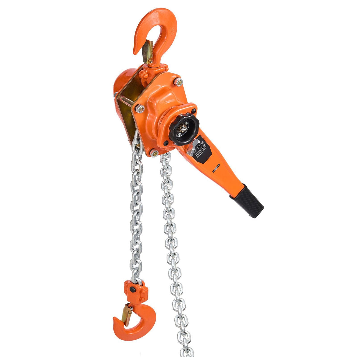Manual Lever Chain Hoist, 3T 6600LBS Capacity Heavy Duty Come Along, 10FT Lift G80 Alloy Steel Chain With Dual Pawl Mechanical Brake,360°Rotating Hooks, for Warehouse Construction Garage