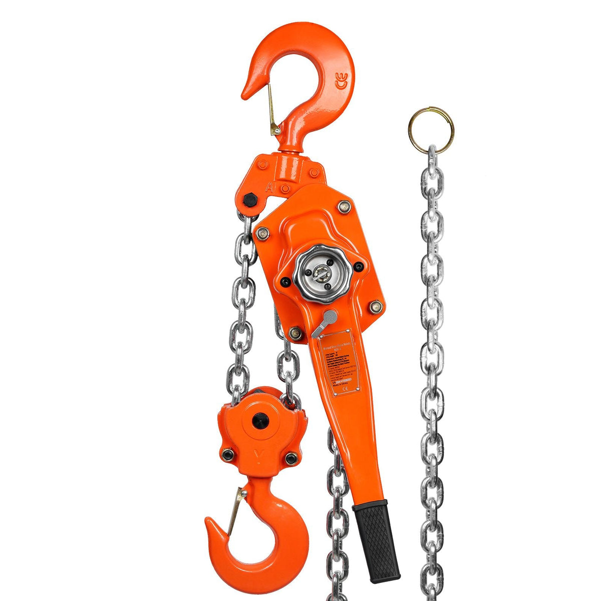 Manual Lever Chain Hoist, 6 Ton 13200 lbs Capacity 10 FT Come Along, G80 Galvanized Carbon Steel with Weston Double-Pawl Brake, Auto Chain Leading & 360° Rotation Hook, for Garage Factory Dock