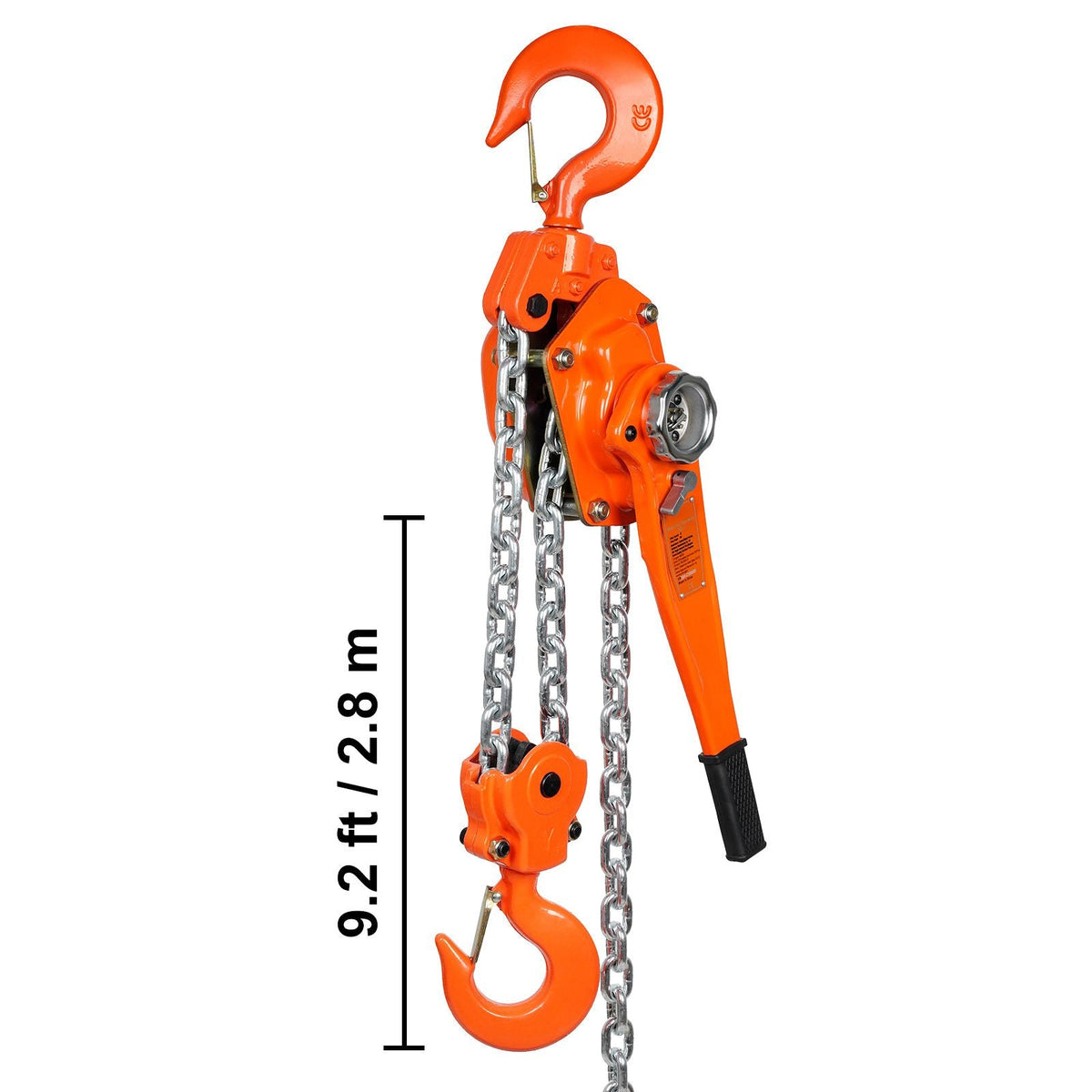 Manual Lever Chain Hoist, 6 Ton 13200 lbs Capacity 20 FT Come Along, G80 Galvanized Carbon Steel with Weston Double-Pawl Brake, Auto Chain Leading & 360° Rotation Hook, for Garage Factory Dock