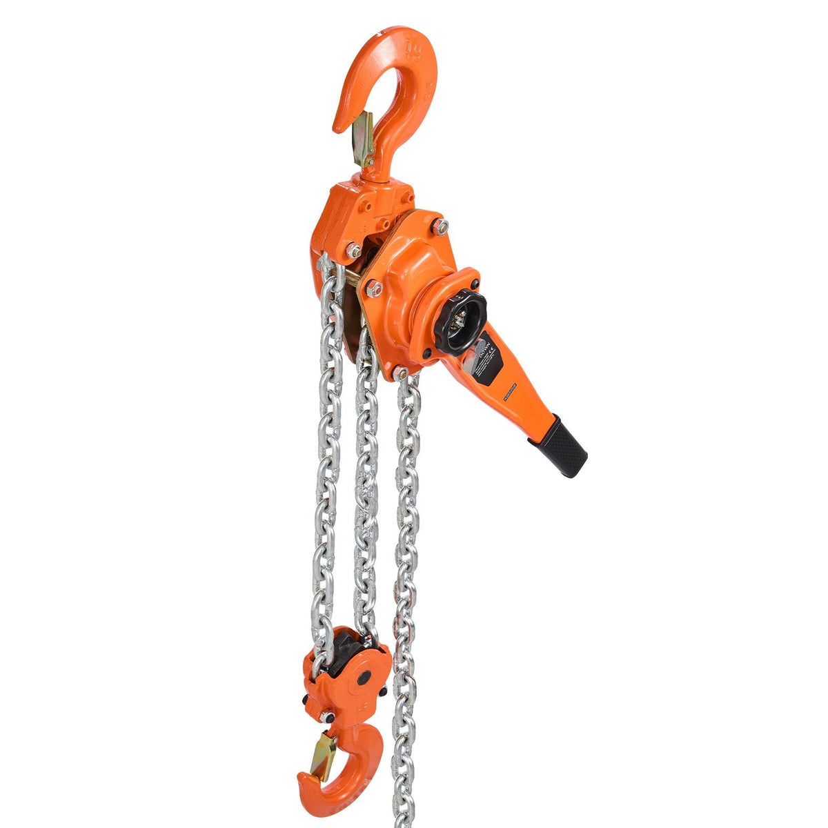 Manual Lever Chain Hoist, 6T 13200LBS Capacity Heavy Duty Come Along, 10FT Lift G80 Alloy Steel Chain With Dual Pawl Mechanical Brake,360°Rotating Hooks, for Warehouse Construction Garage