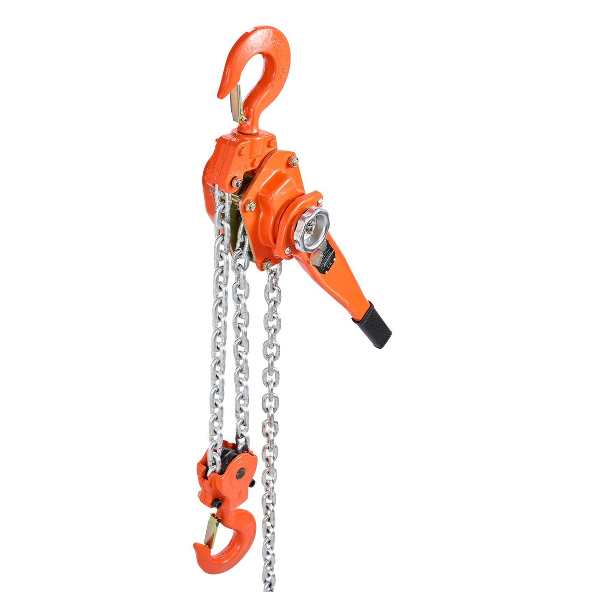 Manual Lever Chain Hoist, 6T 13200LBS Capacity Heavy Duty Come Along, 20FT Lift G80 Alloy Steel Chain With Dual Pawl Mechanical Brake,360°Rotating Hooks, for Warehouse Construction Garage