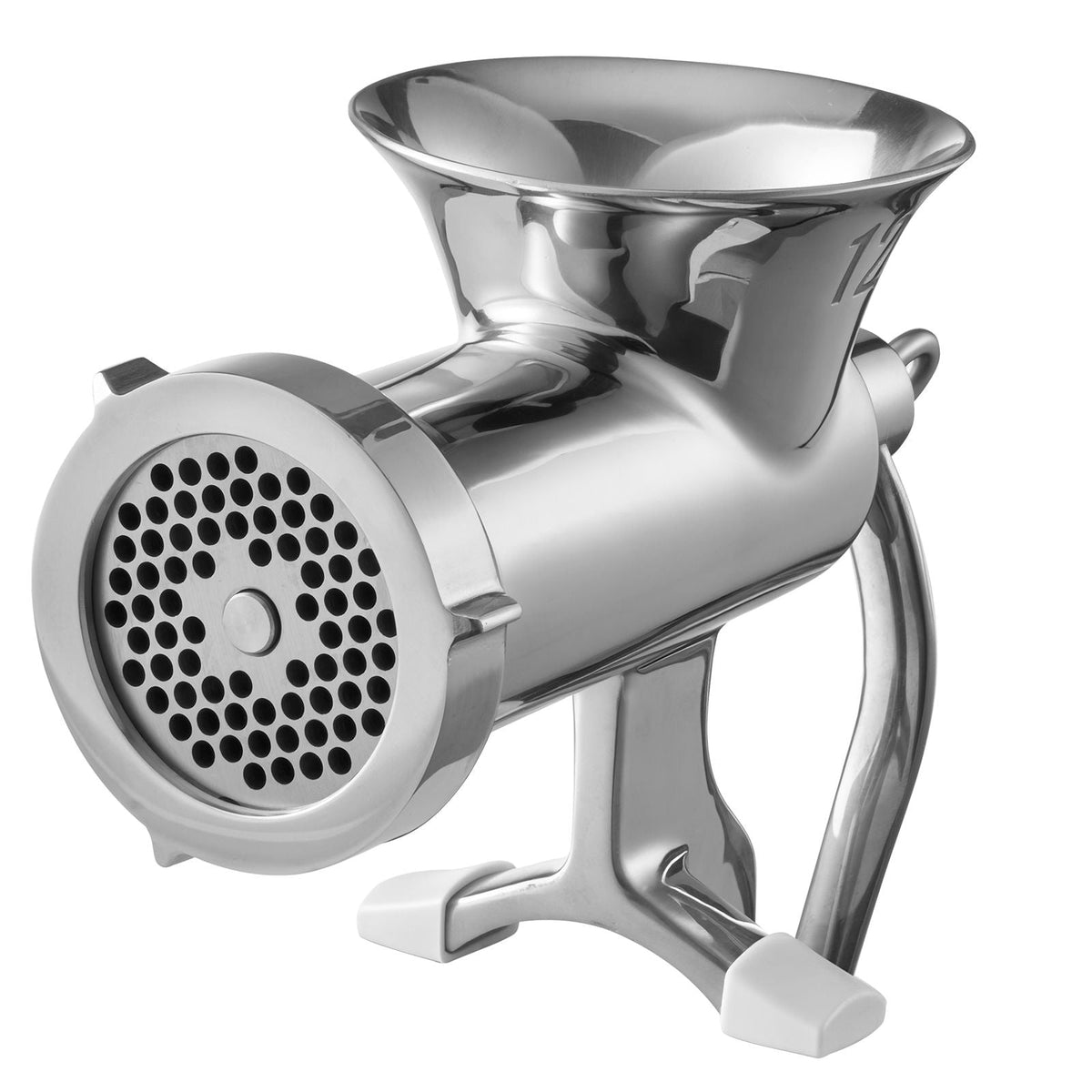 Manual Meat Grinder, 304 Stainless Steel Hand Meat Grinder with Steel Table Clamp, Meat Mincer Sausage Maker & 2 Cutting Plates, Cookie Attachment, Sausage Tube for Beef Pepper Mushroom Cookie