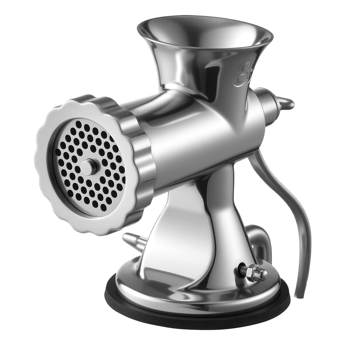 Manual Meat Grinder, 304 Stainless Steel Hand Meat Grinder with Suction Cup + Steel Table Clamp, Meat Mincer Sausage Maker & 2 Cutting Plates, Sausage Tube, Grinding Head for Beef Pepper Cookie
