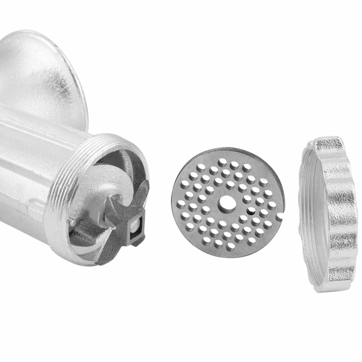 Manual Meat Grinder, Heavy Duty Cast Iron Hand Meat Grinder with Steel Table Clamp, Meat Mincer Sausage Maker with 1 Cutting Blade, 2 Cutting Plates, 3 Sausage Tubes for Beef Pepper Mushroom