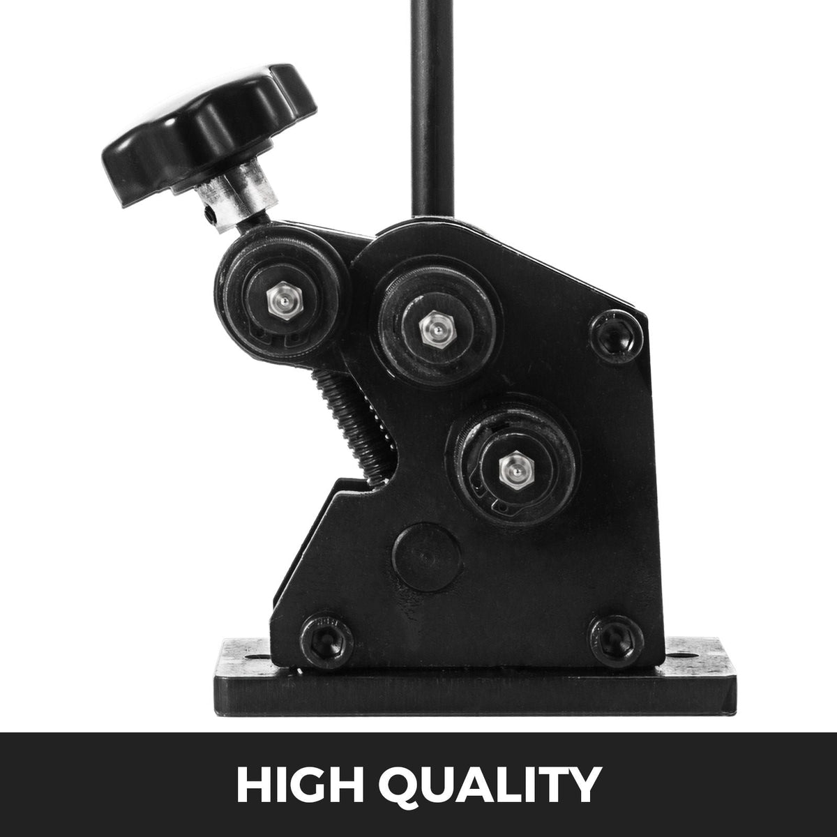 Manual Plate Steel Ring Bender 13-1/2inch Single Pinch Portable Hand Crank Ring Handle Rolling 3inch And Larger Circular Rings