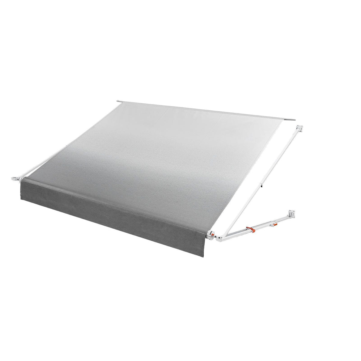 Manual RV Awning Complete Kit, 10.12FT Retractable RV Awning with Aluminum Alloy Frame & Waterproof PVC Fabric, Outdoor Camping Trailer Awnings Fit Most RVs (10FT Type, Gradient Gray)