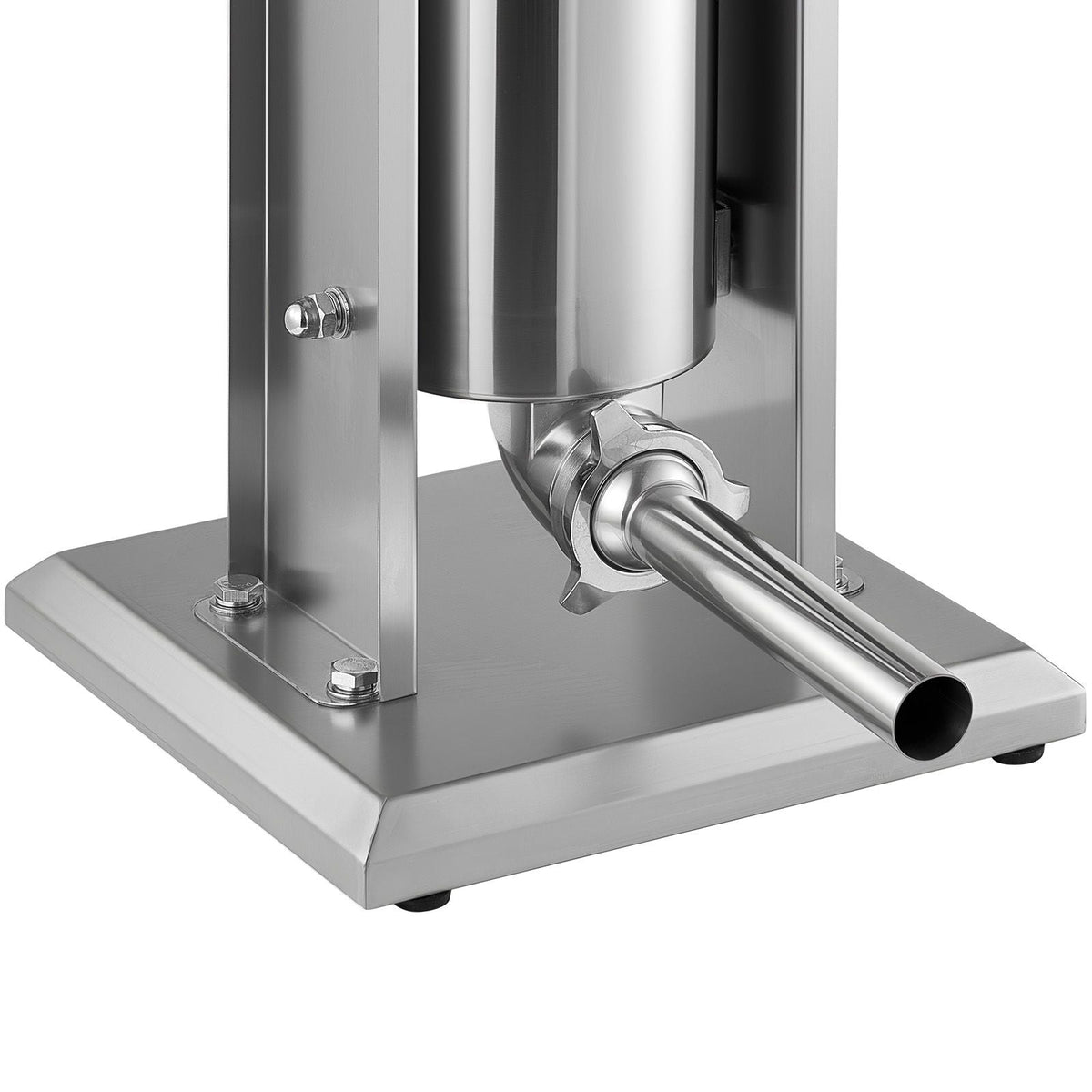 Manual Sausage Stuffer, 11 LBS / 5 L Vertical Meat Stuffer, Dual-Speed Sausage Casing Meat Filling Machine, Stainless Steel Heavy Duty Filler with 5 Stuffing Tubes, for Commercial & Home Use