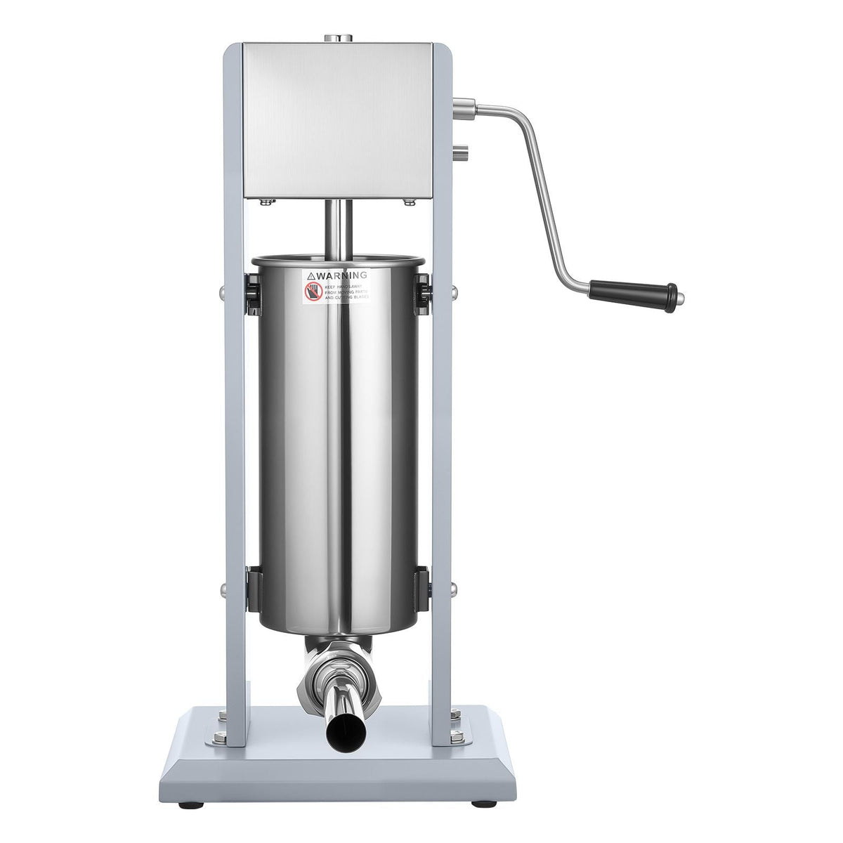 Manual Sausage Stuffer, 11 LBS / 5 L Vertical Meat Stuffer, Heavy Duty Sausage Casing Meat Stuffing Machine, Dual-Speed Stainless Steel Filler with 5 Filling Tubes, for Commercial and Home Use