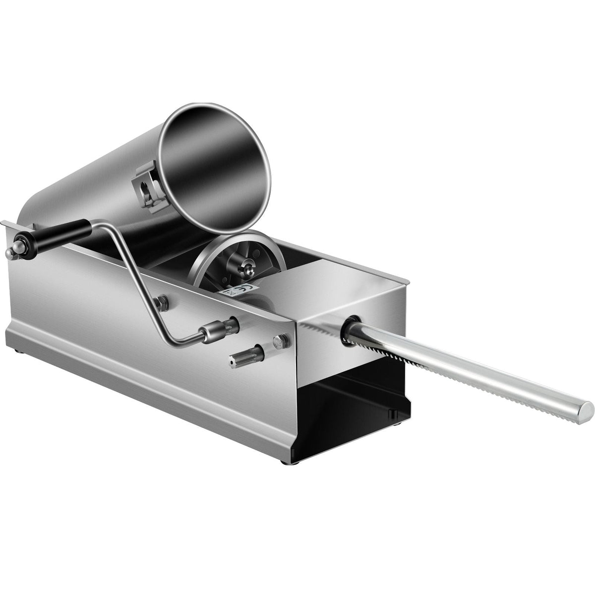 Manual Sausage Stuffer, 5 L / 11 LBS Horizontal Sausage Machine, Dual-Speed Meat Stuffer, Made of Food-Grade 304 Stainless Steel, Includes 5 Stuffing Tubes, for Home Kitchen Restaurant Commercia