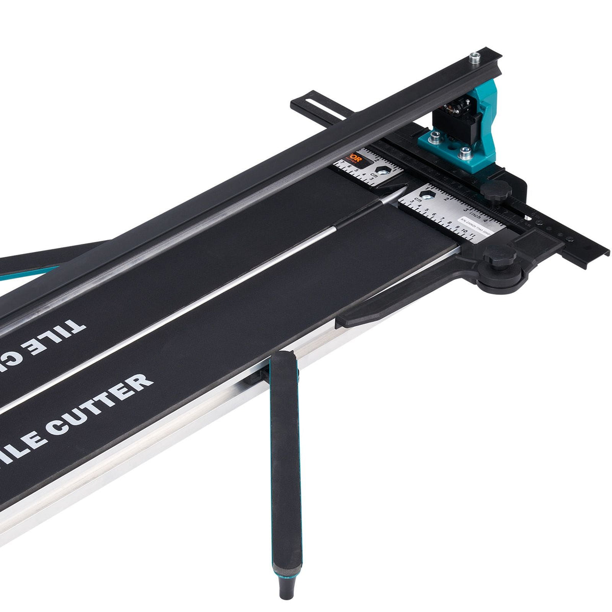 Manual Tile Cutter, 40 inch, Porcelain Ceramic Tile Cutter with Tungsten Carbide Cutting Wheel, Infrared Positioning, Anti-Skid Feet, Durable Rails for professional installers or beginners