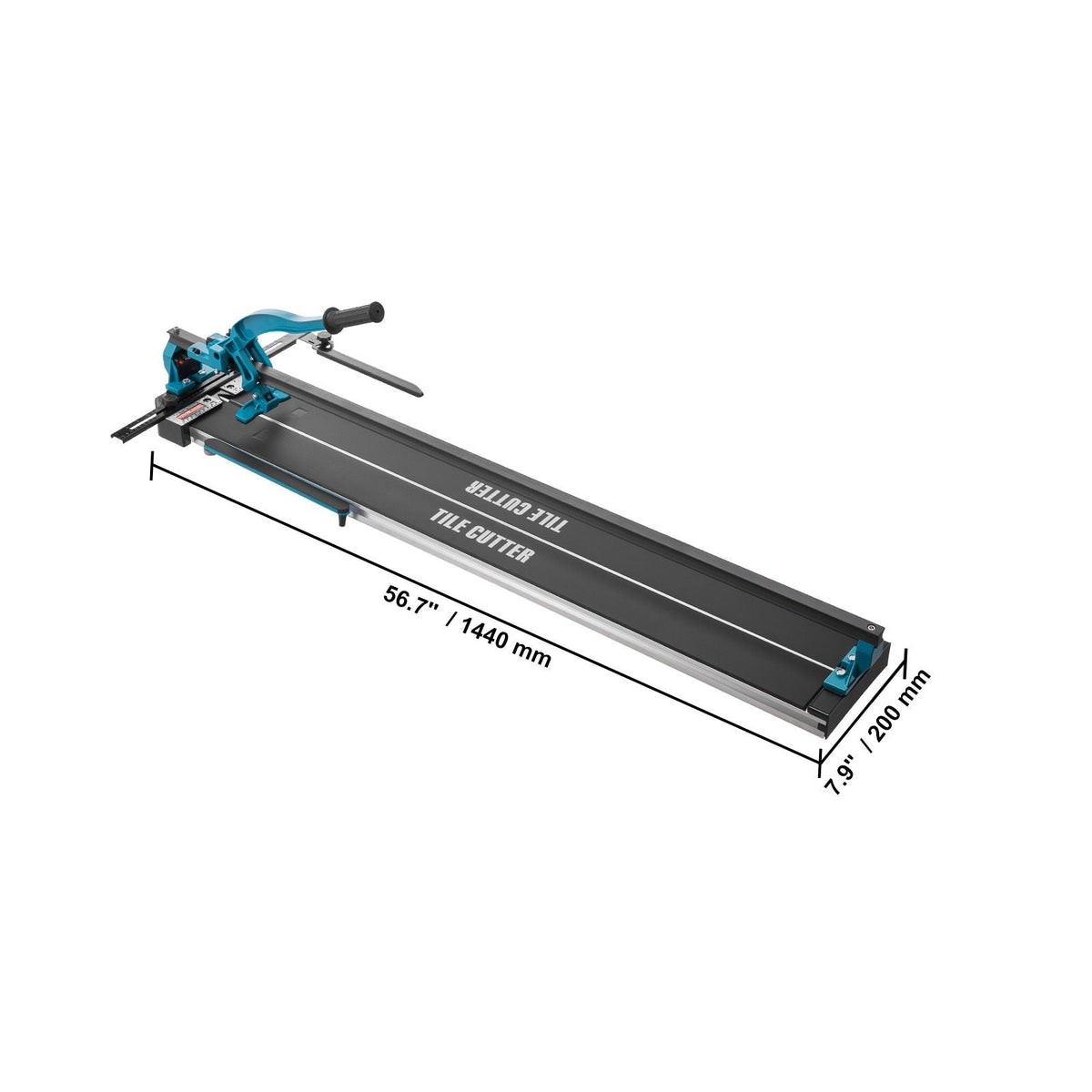Manual Tile Cutter, 48 inch, Porcelain Ceramic Tile Cutter with Tungsten Carbide Cutting Wheel, Infrared Positioning, Anti-Skid Feet, Durable Rails for professional installers or beginners
