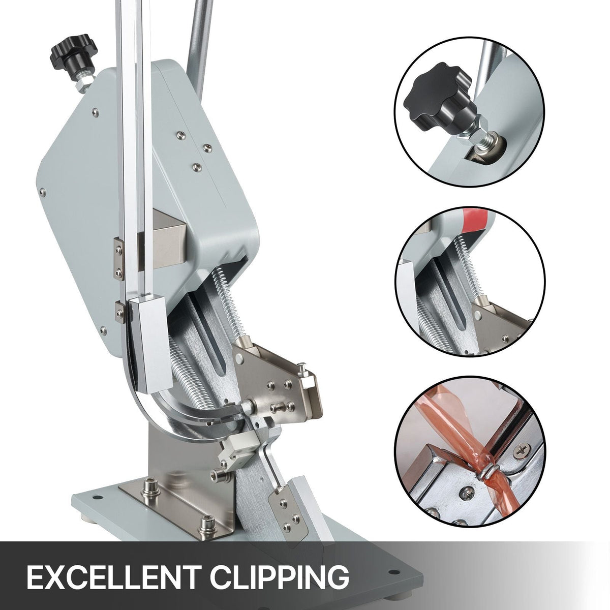 Manual U-shape Sausage Clipper Clipping Machine Food Clipping Maker for Sausage Packing Sealing with 1 Box of Buckles 5000pcs