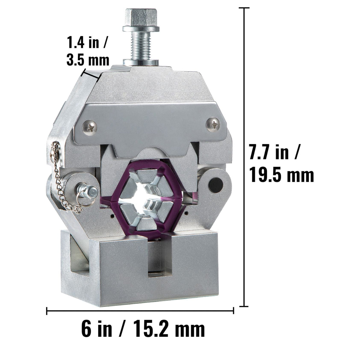 Manually Operated AC Hose Crimper Hydra-Krimp 71550 Manual AC Hose Crimper Kit Air Conditioning Repair Handheld AC Hose Crimping Tool with 4 Dies