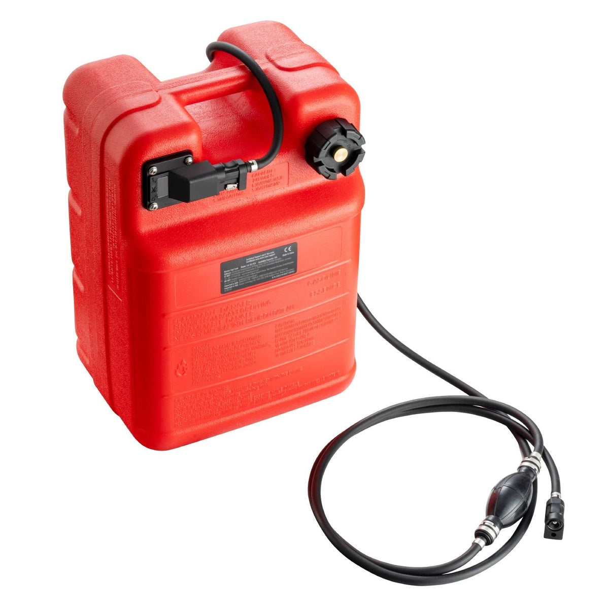 Marine Tank, 6.34-Gallon/24-L Marine Portable Tank Outboard Marine Boat Transfer Tank with 9.8ft Hose, Gauge for Outboard Engine Boats, Yacht, Fishing Boat, Deck Boat, Red