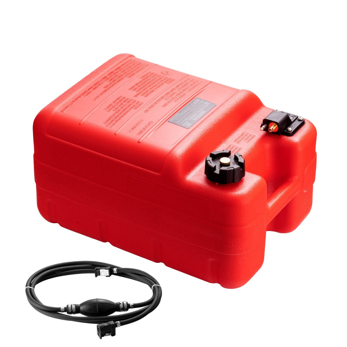 Marine Tank, 6.34-Gallon/24-L Marine Portable Tank Outboard Marine Boat Transfer Tank with 9.8ft Hose, Gauge for Outboard Engine Boats, Yacht, Fishing Boat, Deck Boat, Red